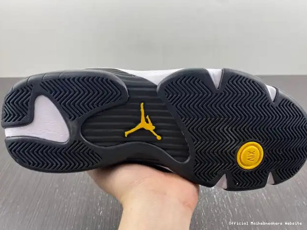 Official Maikesneakers 487471-407 Jordan 14 Retro Laney 0511